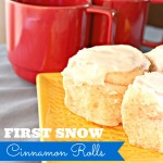 First Snow Cinnamon Rolls