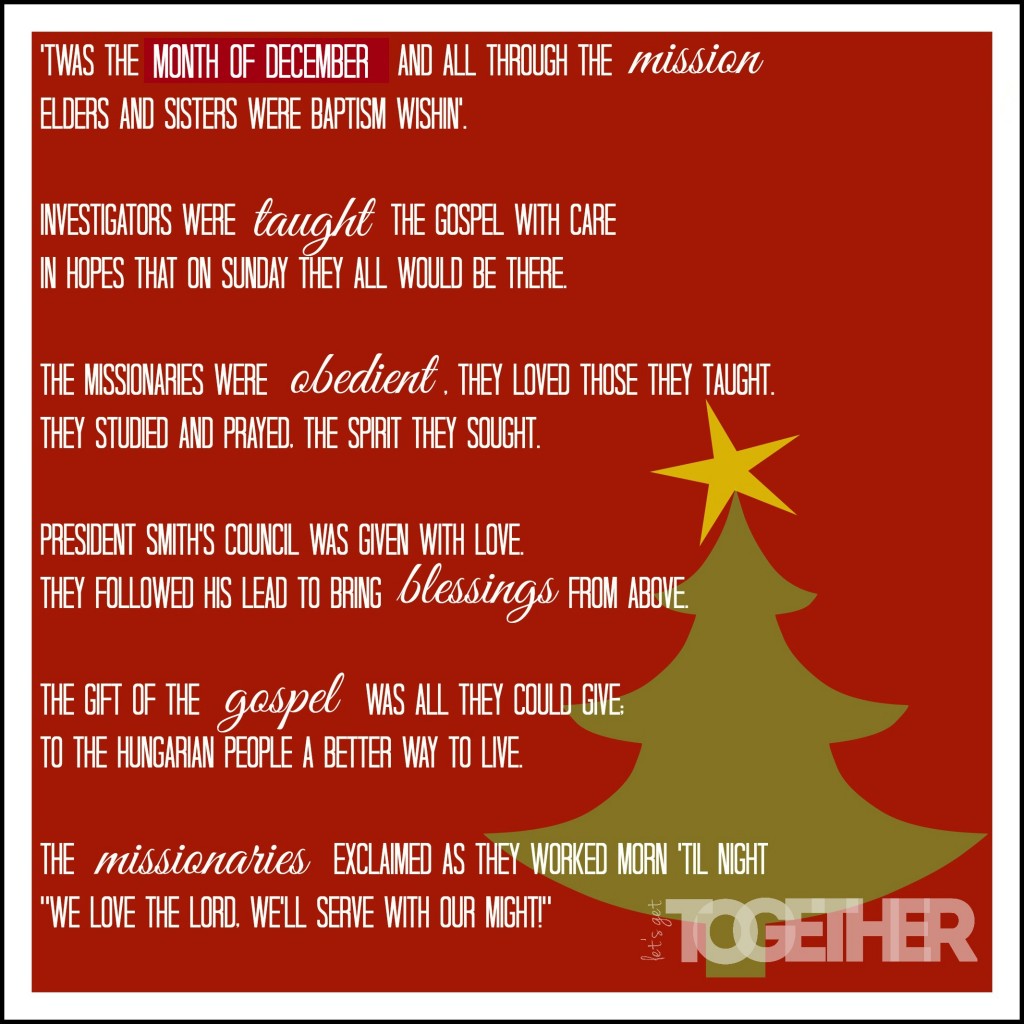 Missionary Christmas Poem