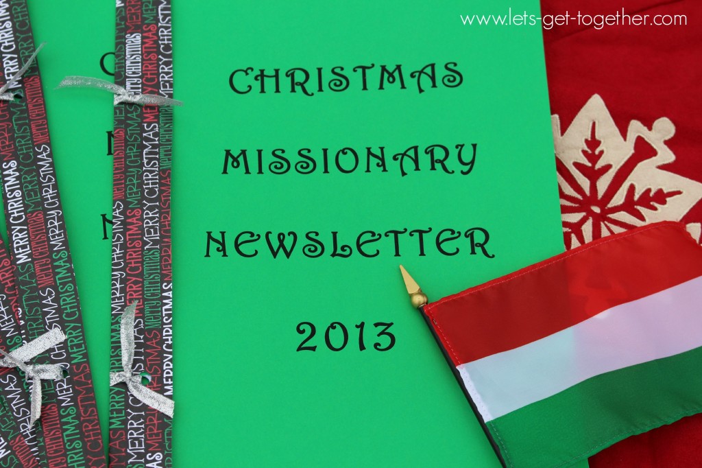 Christmas Missionary Newsletter from Let's Get Together