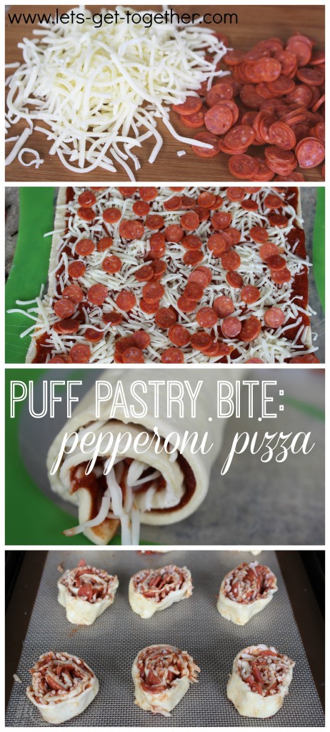 Puff Pastry Bite: Pepperoni Pizza