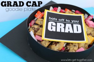 Grad Cap Goodie Plates