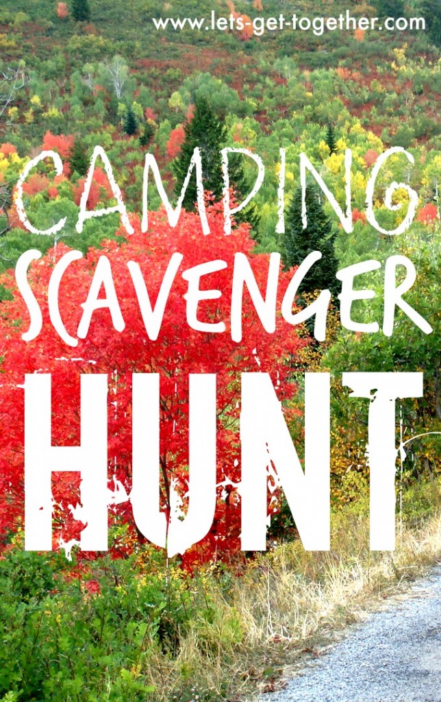 Camping Scavenger Hunt from Let's Get Together