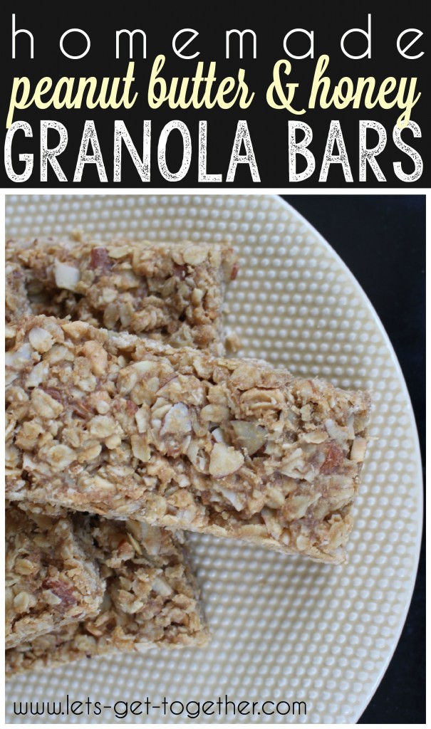 Homemade Peanut Butter & Honey Granola Bars from Let's Get Together
