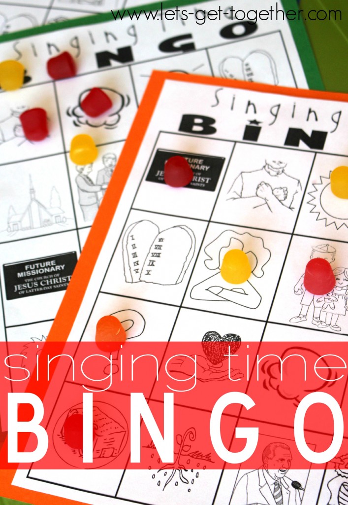 Singing Time Bingo from Let's Get Together